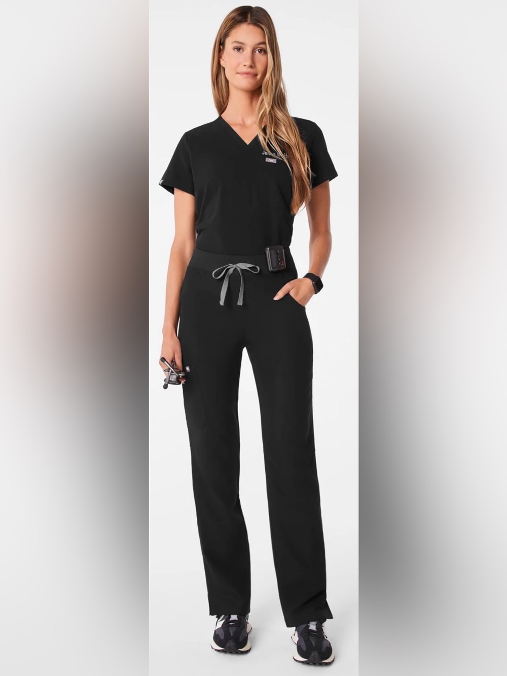 FIGS Black Catarina scrub top XXSP - Picture 4 of 4
